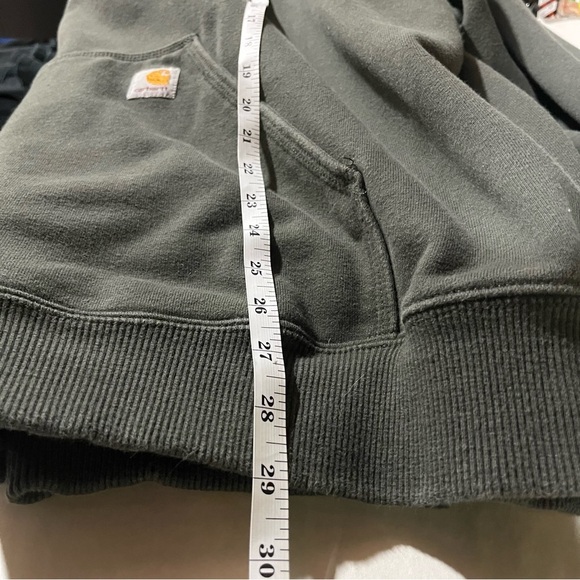 Carhartt Charcoal Grey Rain Defender Sweatshirt Hoodie 2XL - Picture 8 of 8